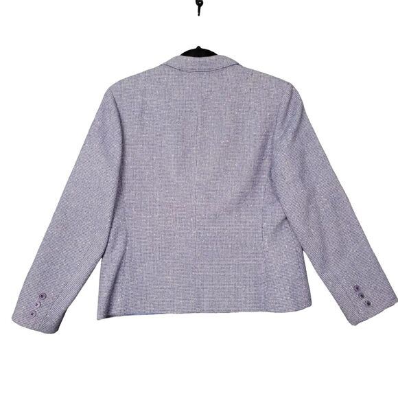 PENDLETON Purple Virgin Wool Single Breasted Lined Blazer USA ~SIZE SMALL - Picture 2 of 14